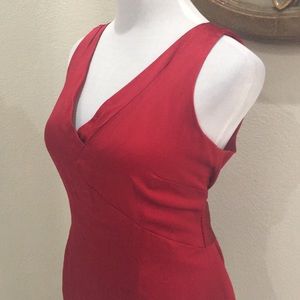 EUC Ann Taylor red silk top size 14